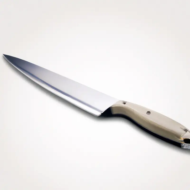 Chef knife blade measurement.