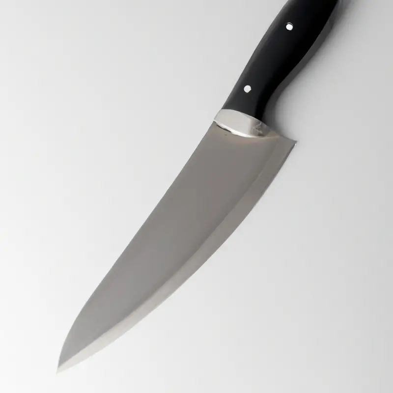 Clean knife blade.
