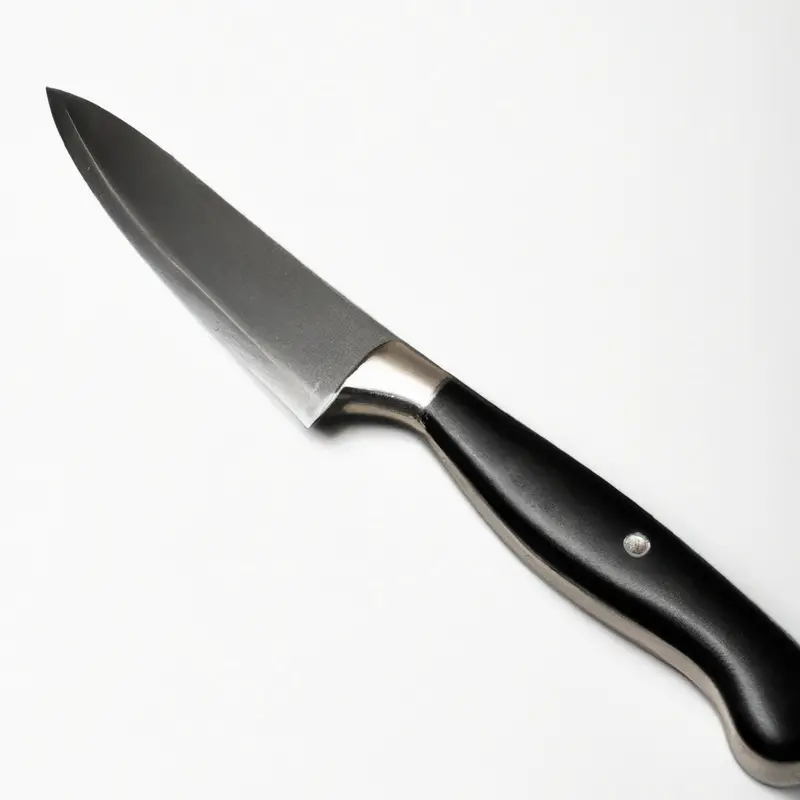 Curved blade paring knife.