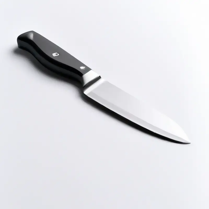 Curved bolster paring knife.