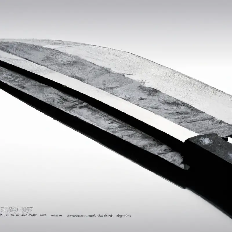Curved chef knife.