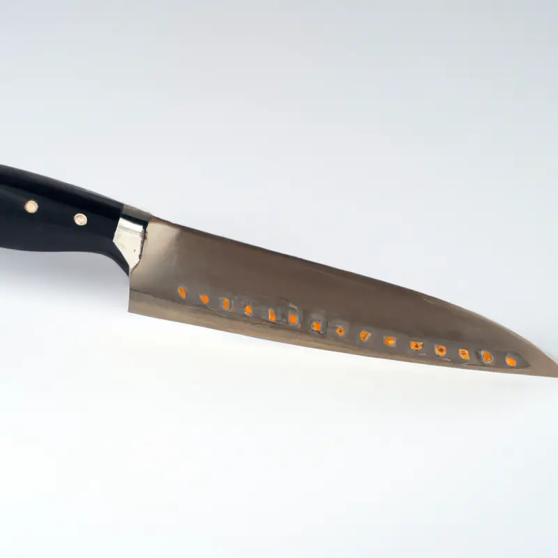 Curved handle knife.