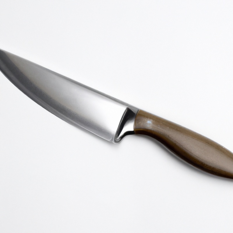 Fillet knife in use