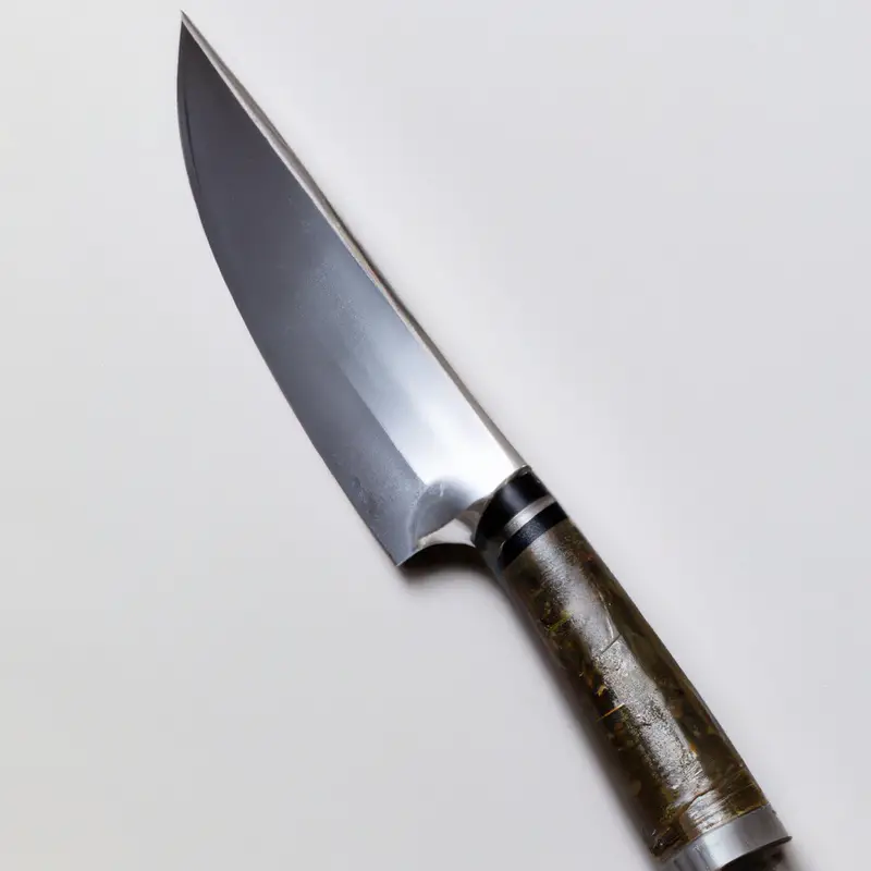 Gyuto knife chopping.