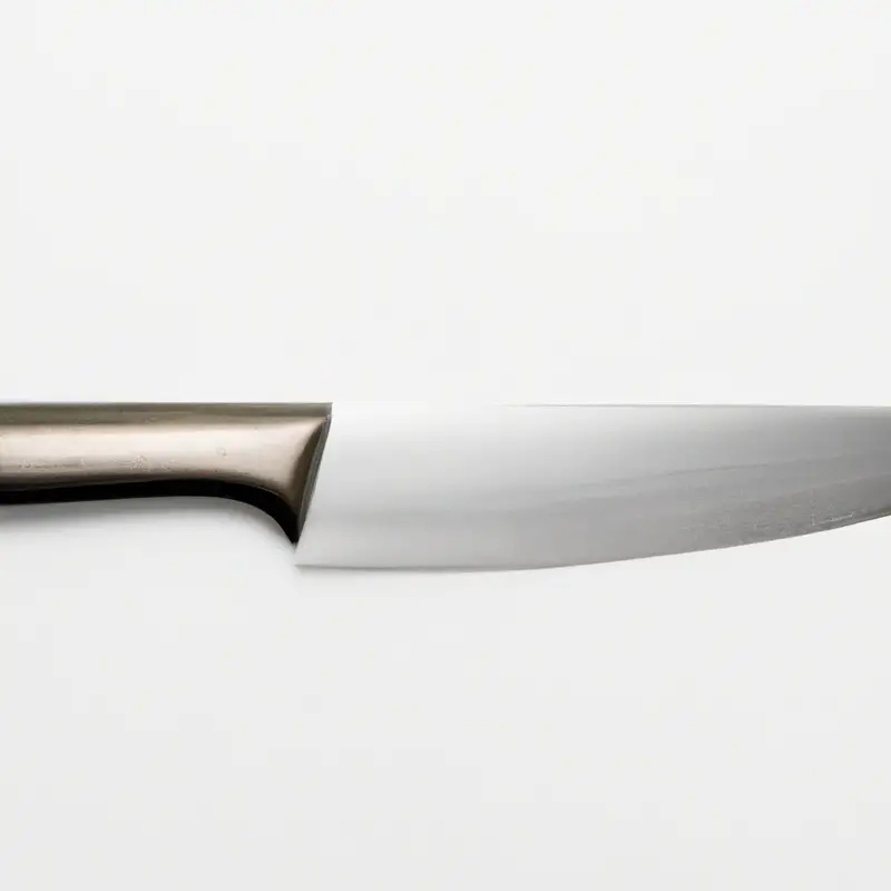 Gyuto knife cutting surface.