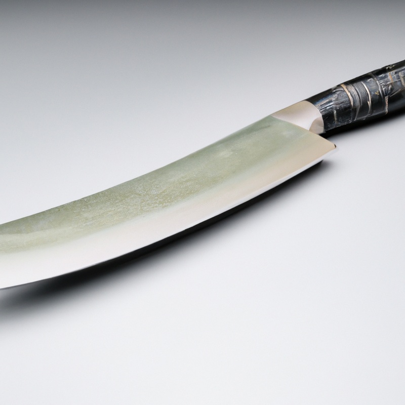 Gyuto knife in use.