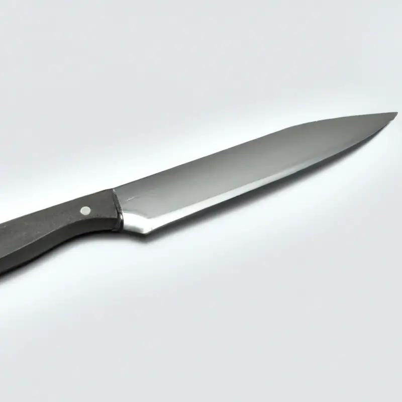 Kitchen knife slicing.