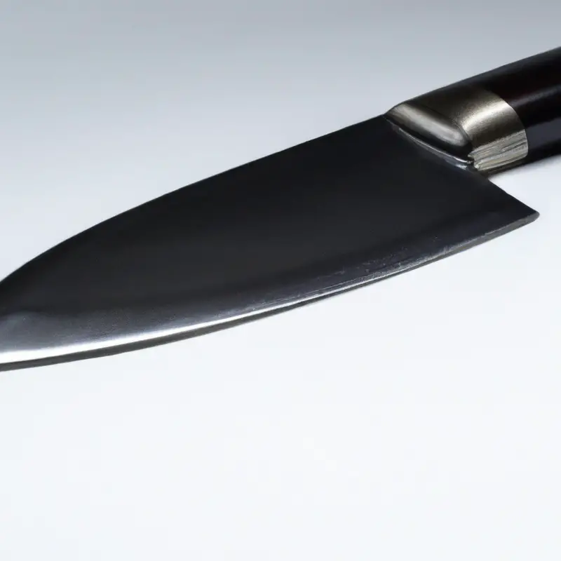 Santoku knife close-up