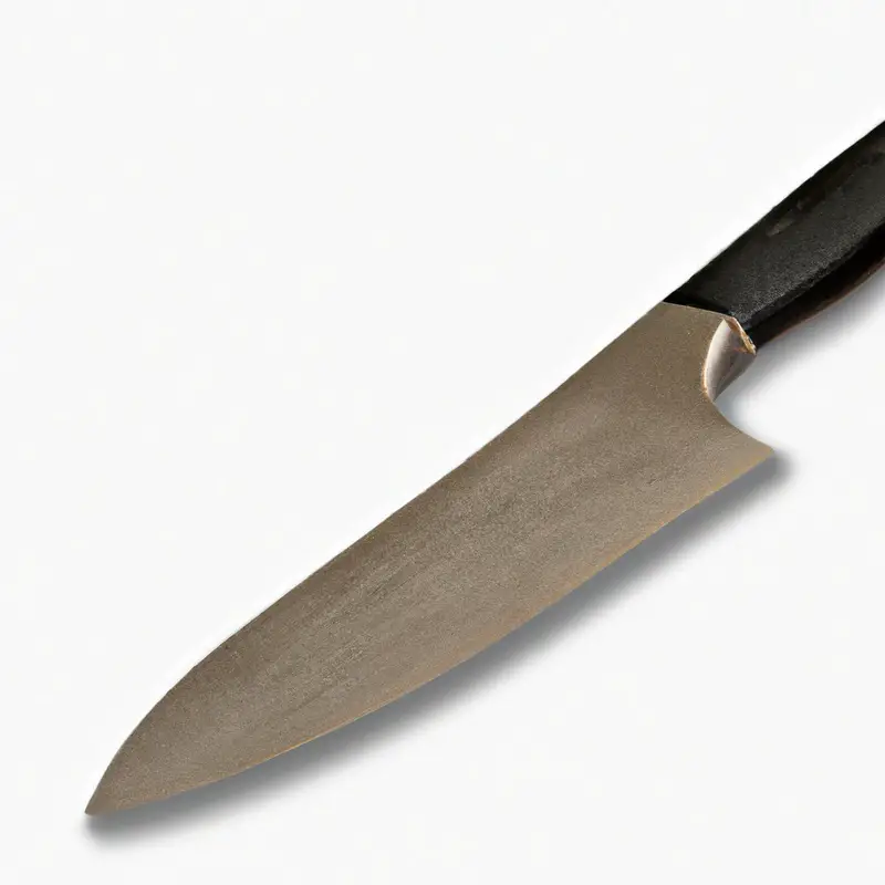 Serrated knife usage.