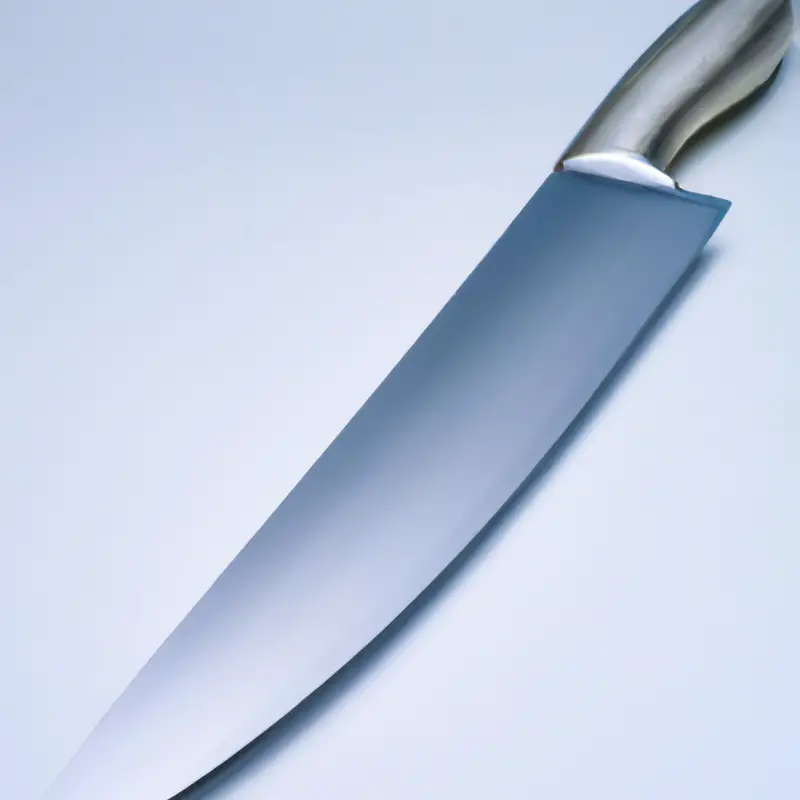 Sharp Santoku knife.