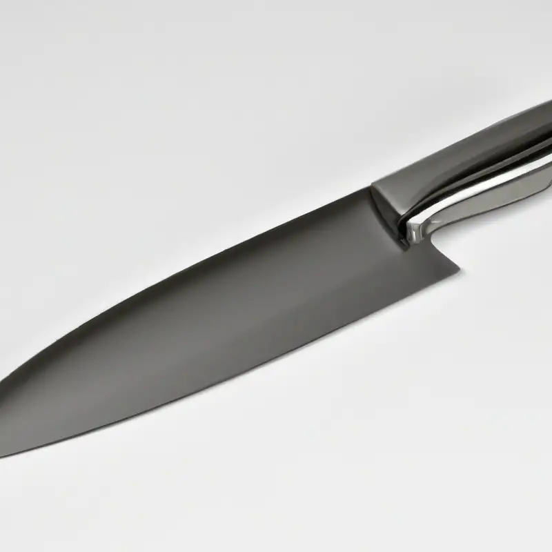 Sharp Santoku knife.