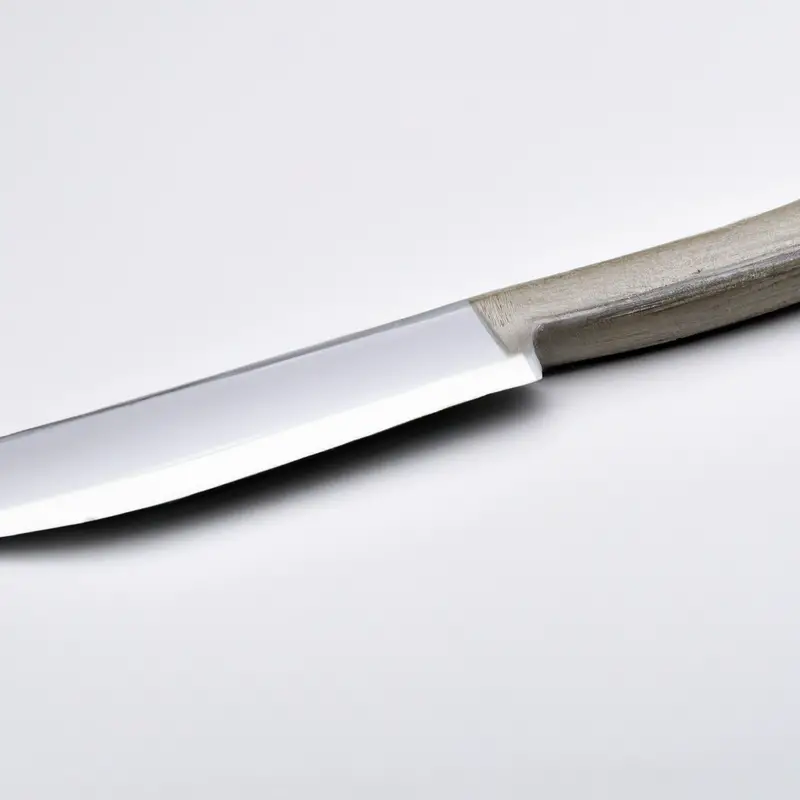 Sharp kitchen knife.