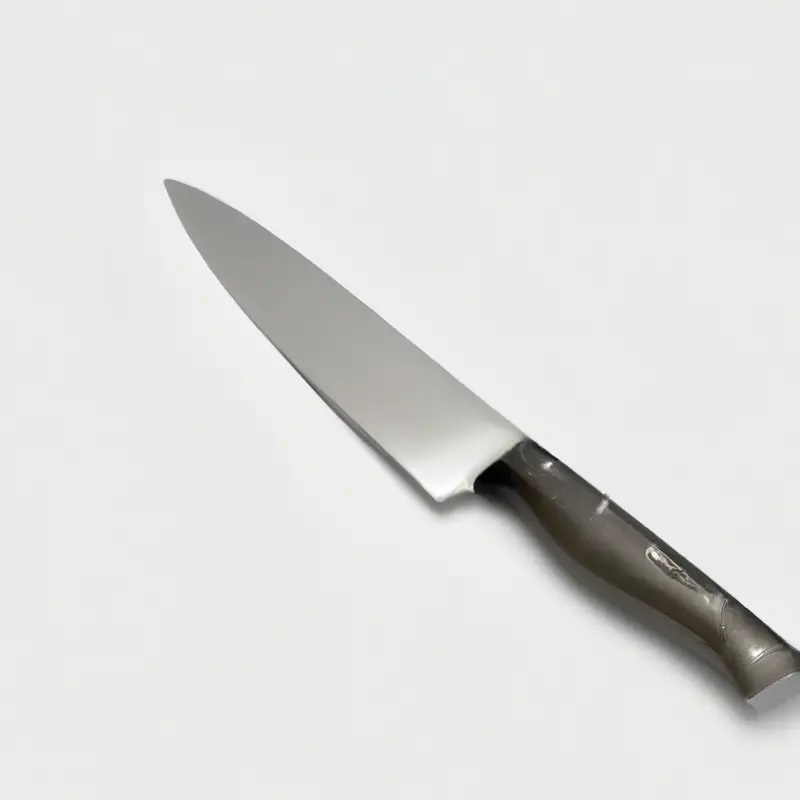 Sharp knife cutting meat.
