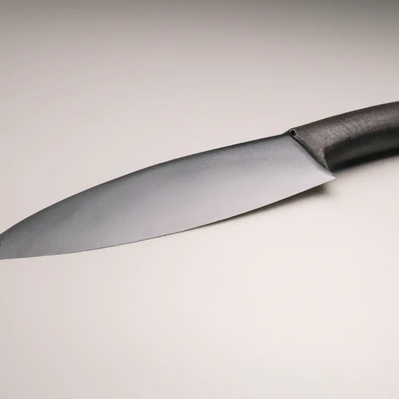Sharp knife edge.