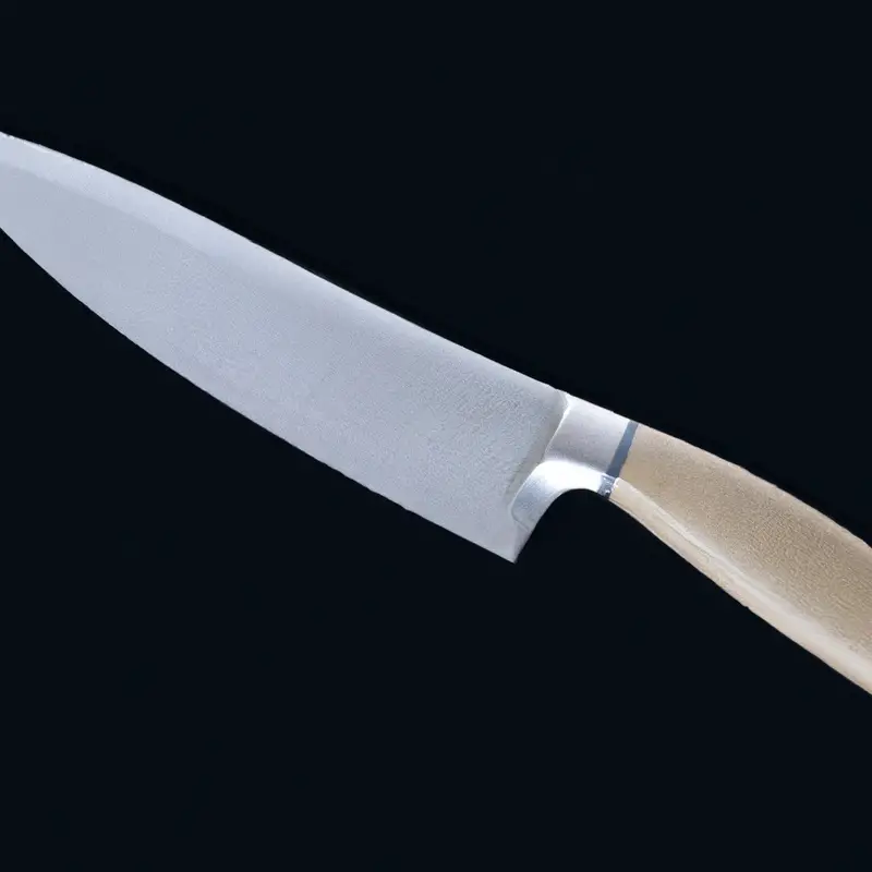 Sharp knife slices.