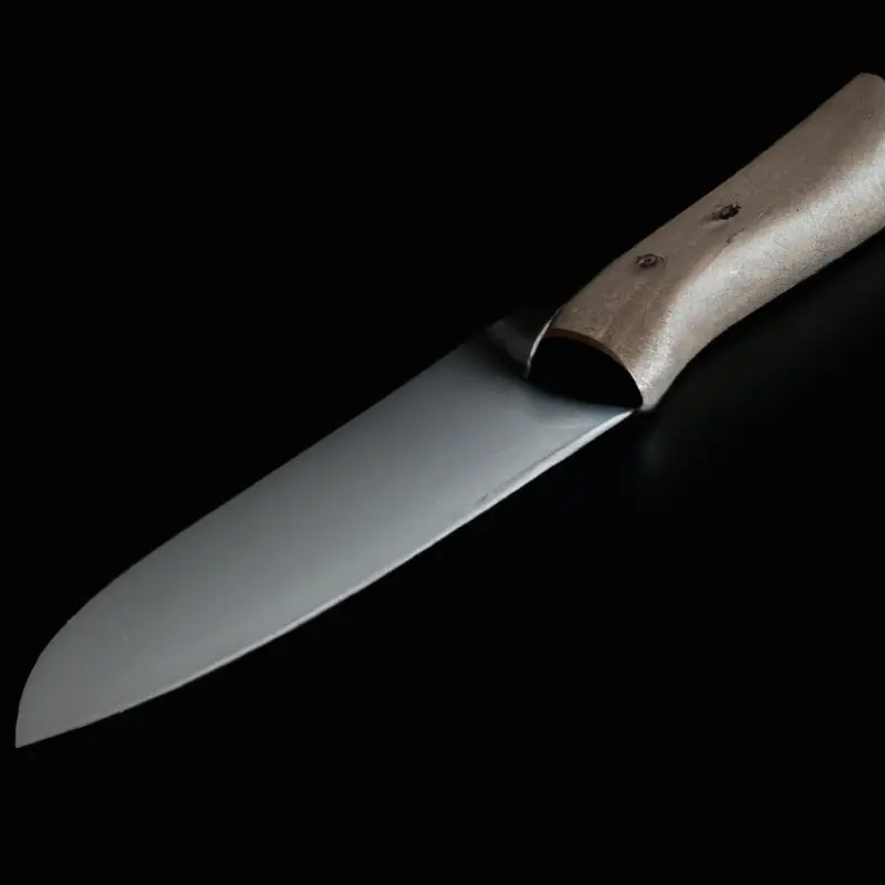 Sharp knife slicing.