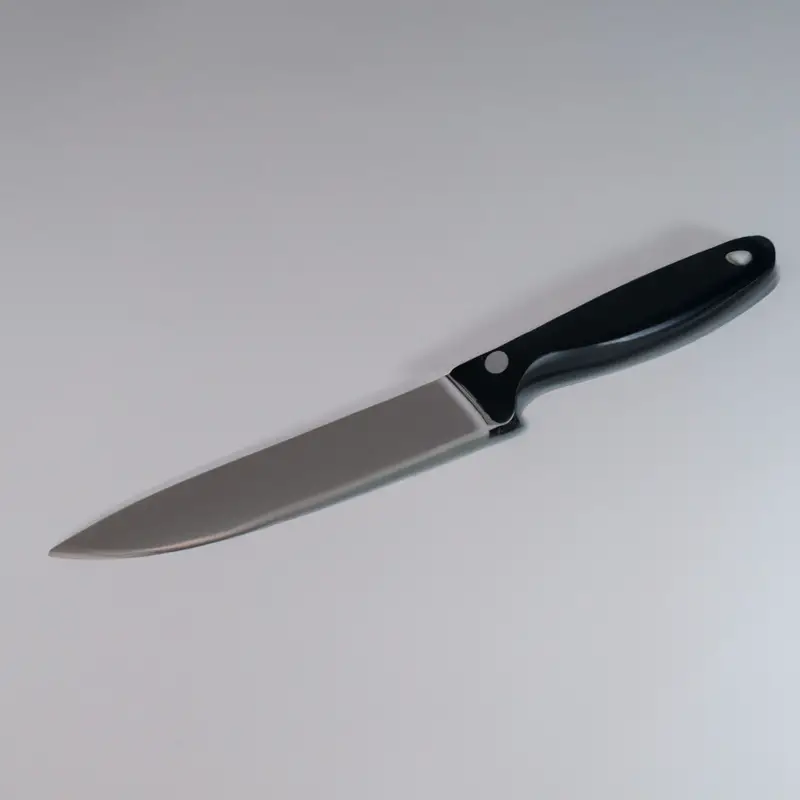 Sharpened knife edge.