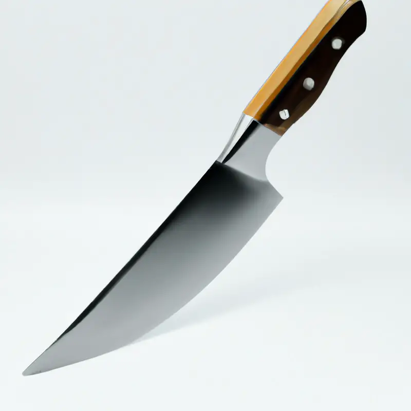 Tang in knife.
