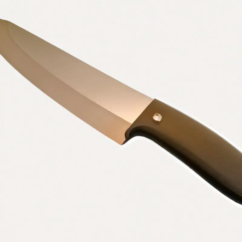 Tapered chef knife.