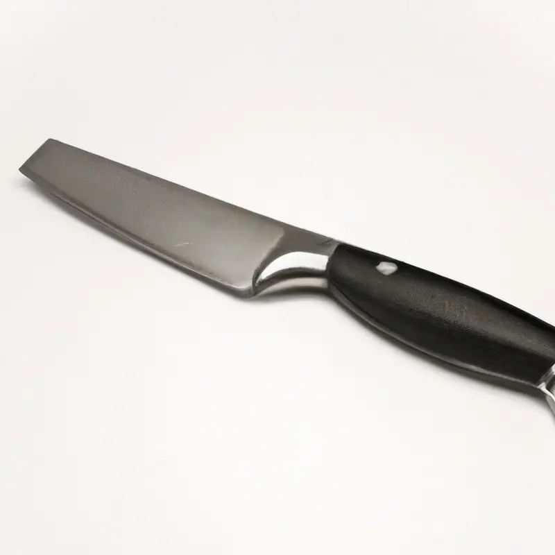 Wide blade paring knife.
