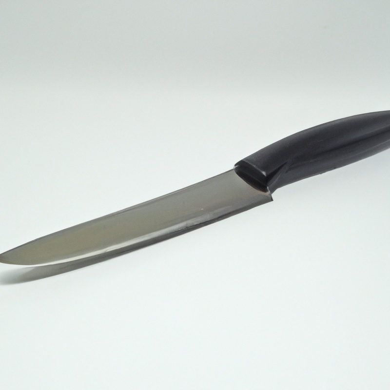Ceramic knife on cutting board