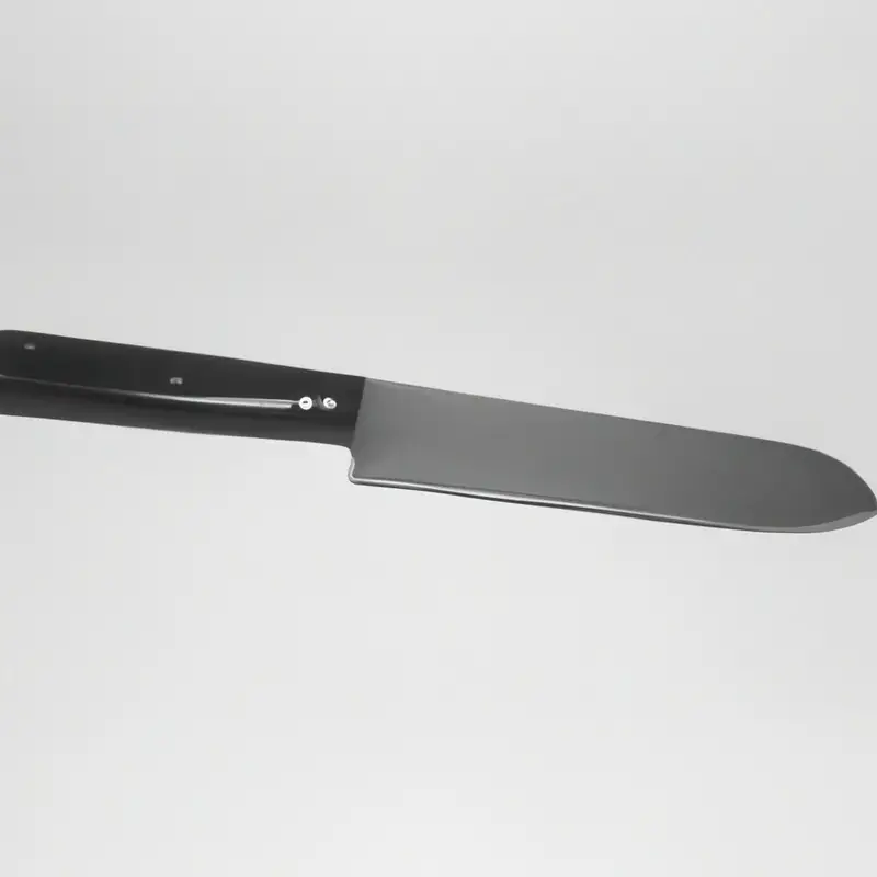 Chromium-enriched stainless steel knife blade.
