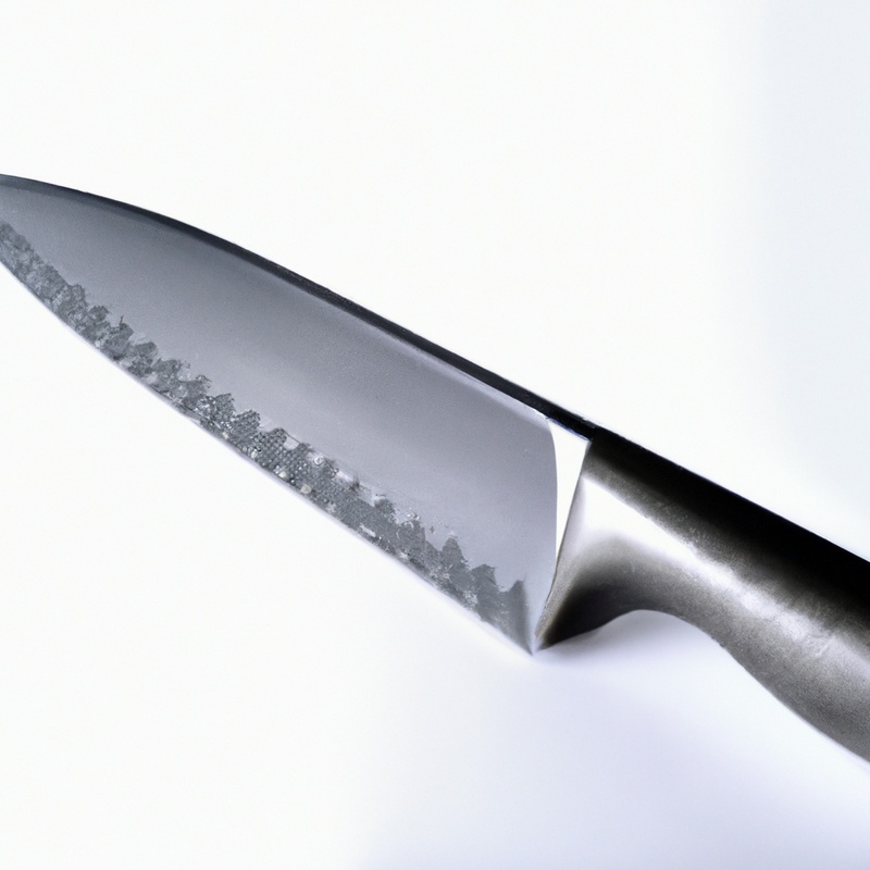 Clean serrated knife