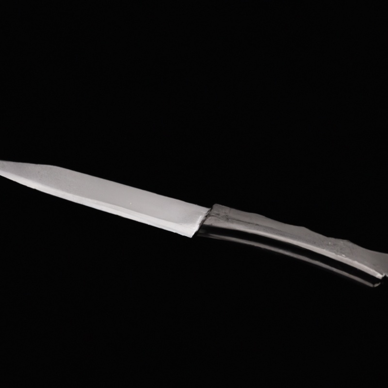 Flexible steel knife.