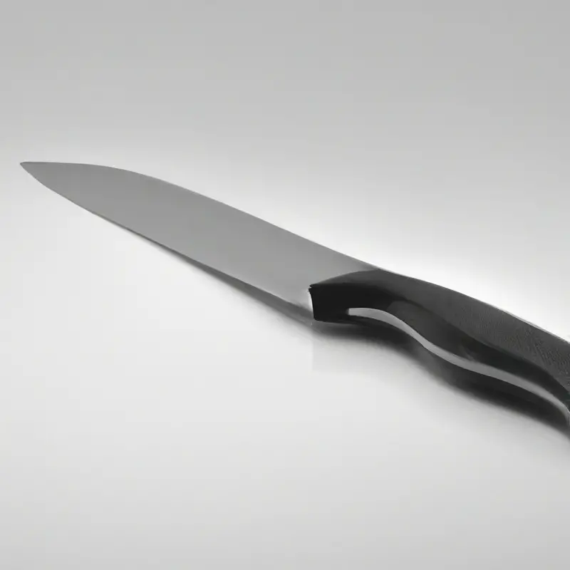 Hardened steel knife.