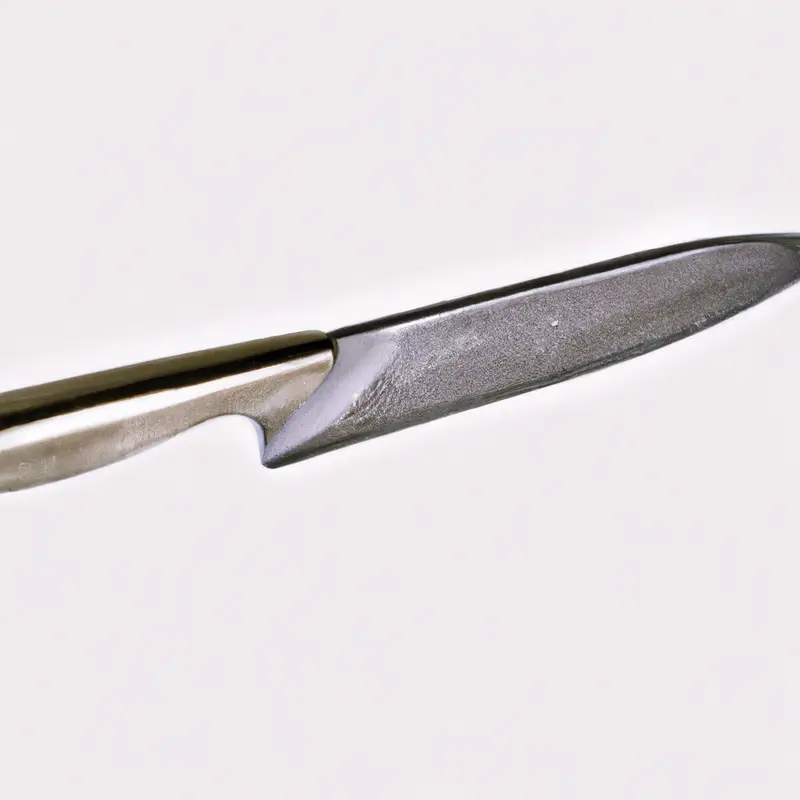 High-alloy stainless knife.