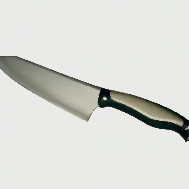High-alloy stainless steel knife.