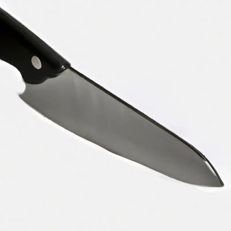 High carbon steel knife.