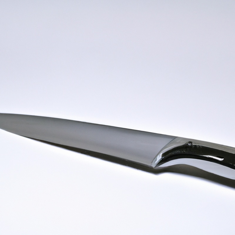 Japanese-style kitchen knives: Damascus steel pattern.