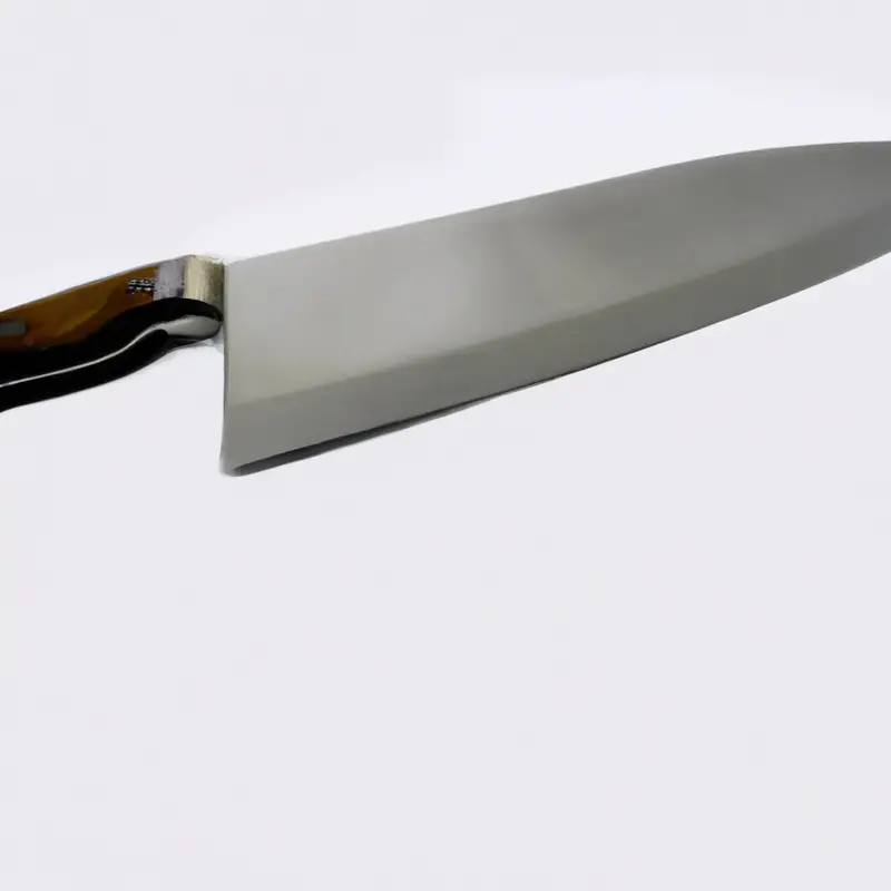 Laminated steel knife.