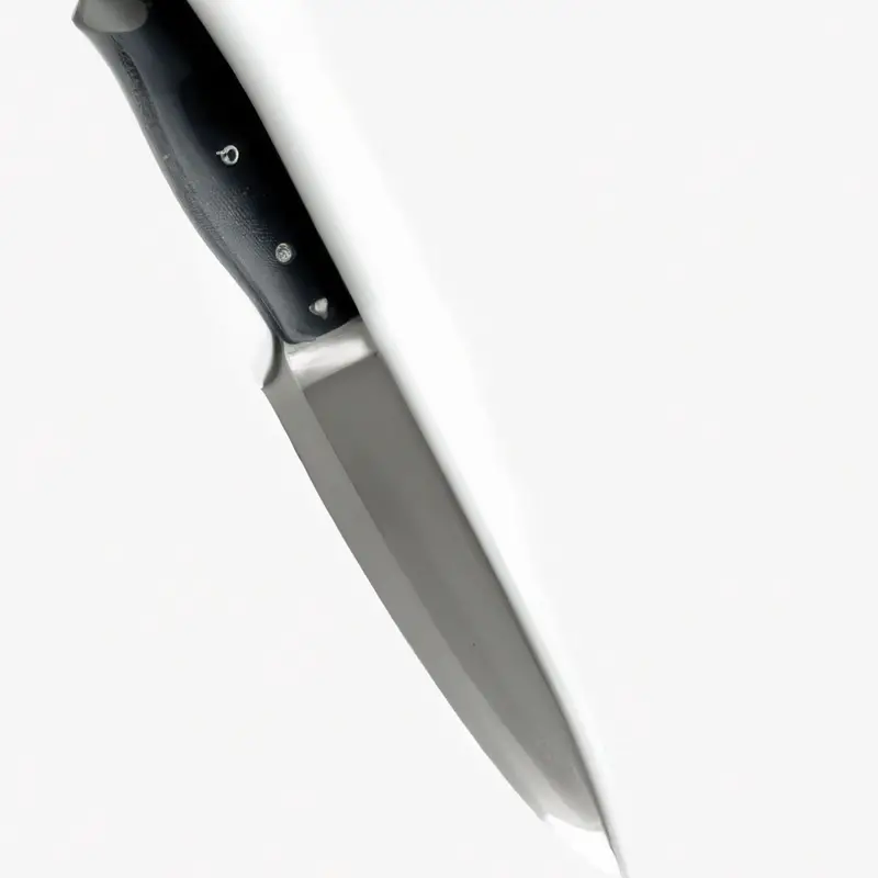 Serrated knife close-up
