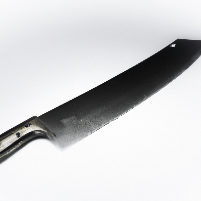 Serrated knife cutting