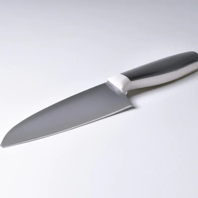 Serrated knife edge close-up.