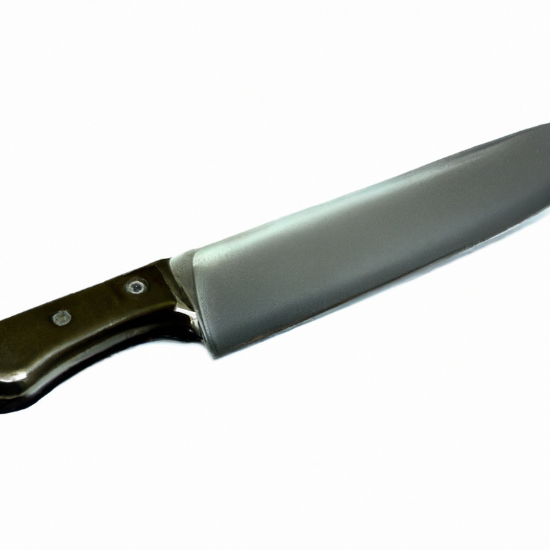 Serrated knife julienne cut on vegetables.