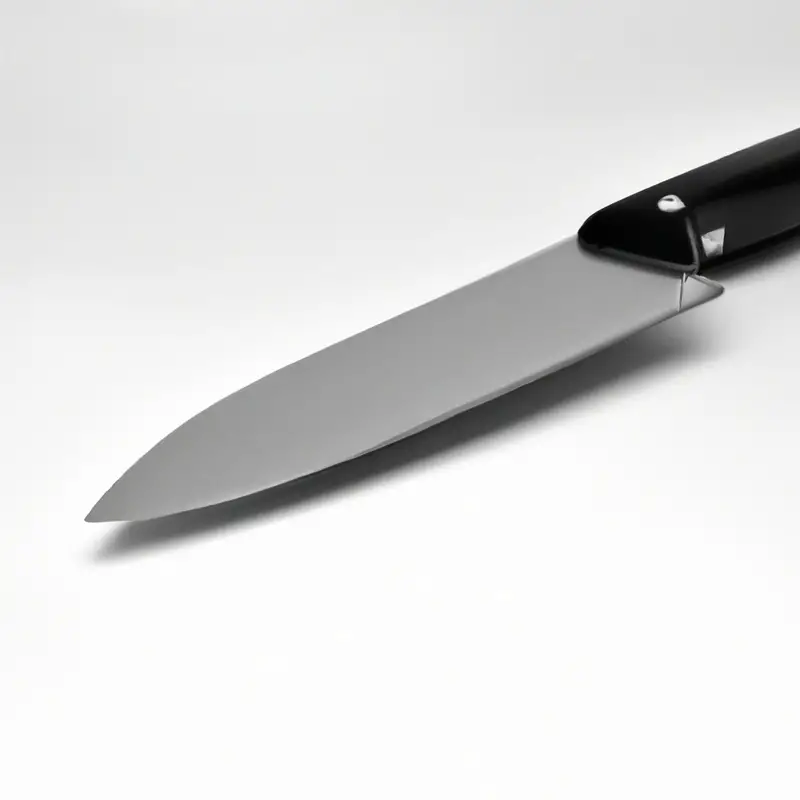 Serrated knife slicing kiwi