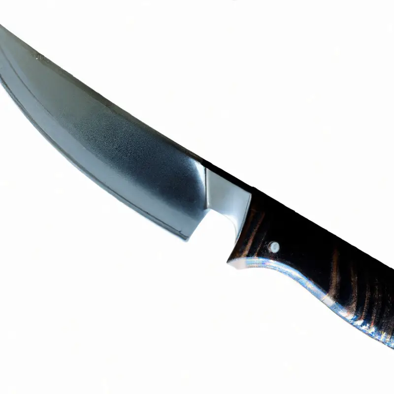 Serrated knife slicing sourdough loaf