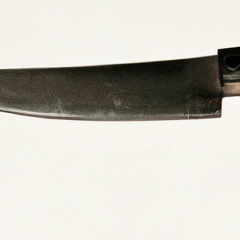 Serrated knife slicing tartlets