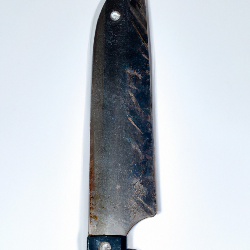 Serrated knife slicing vibrant julienne veggies.
