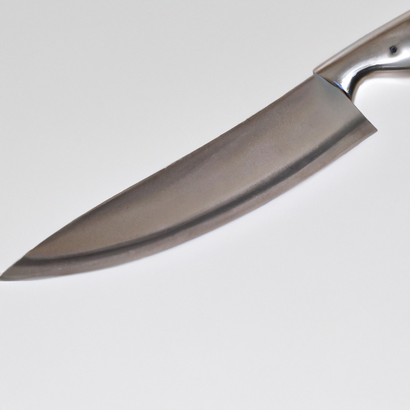 Sharp butcher knife slice