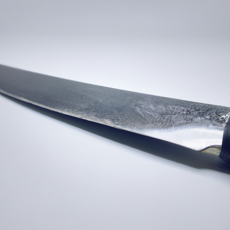Sharp ceramic knife.
