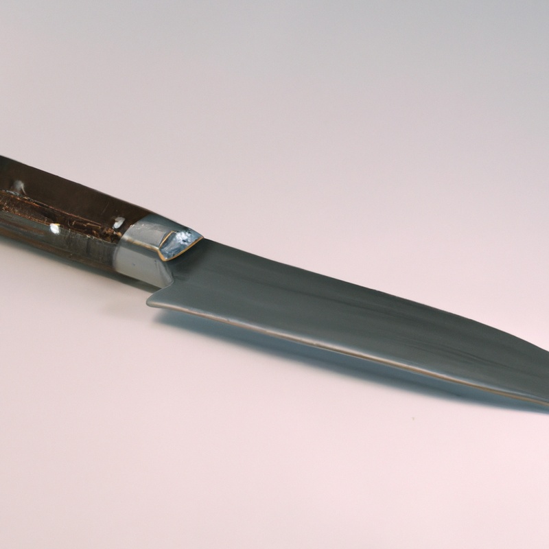 Sharp knife cutting meat