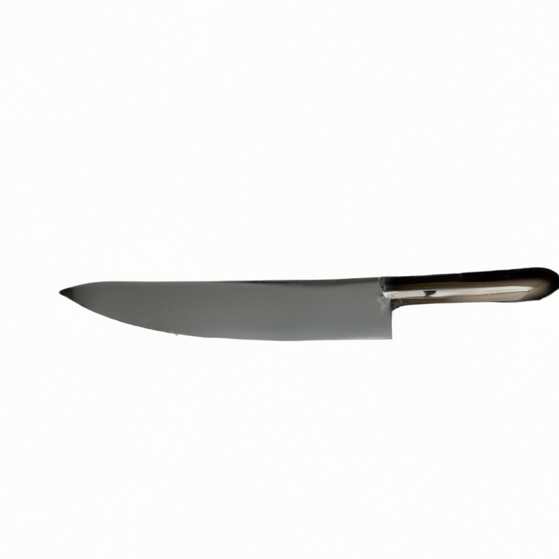 Sharp knife with different steel compositions.