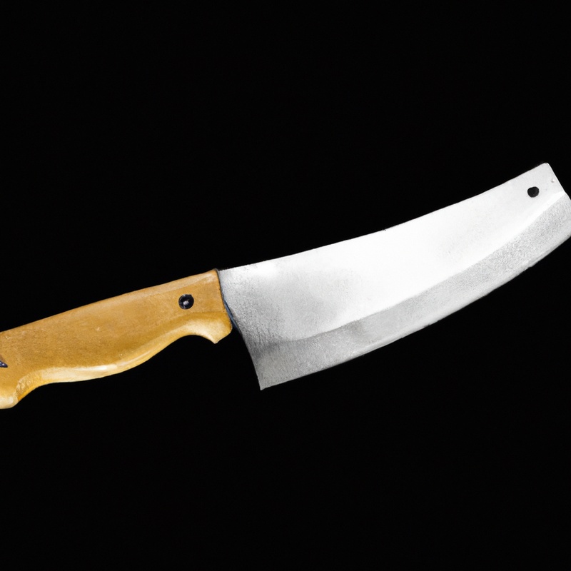 Sharp pocket knife blade.