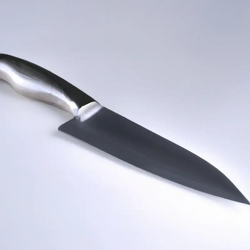Sharp stainless knife.