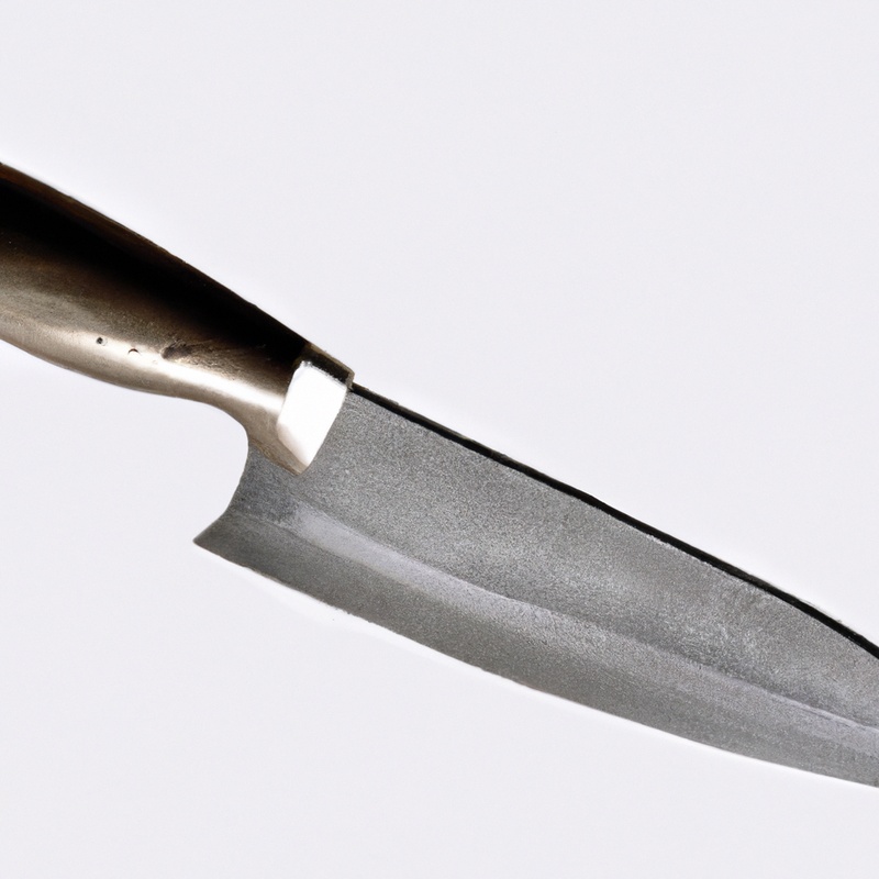 Sharp steel knife.