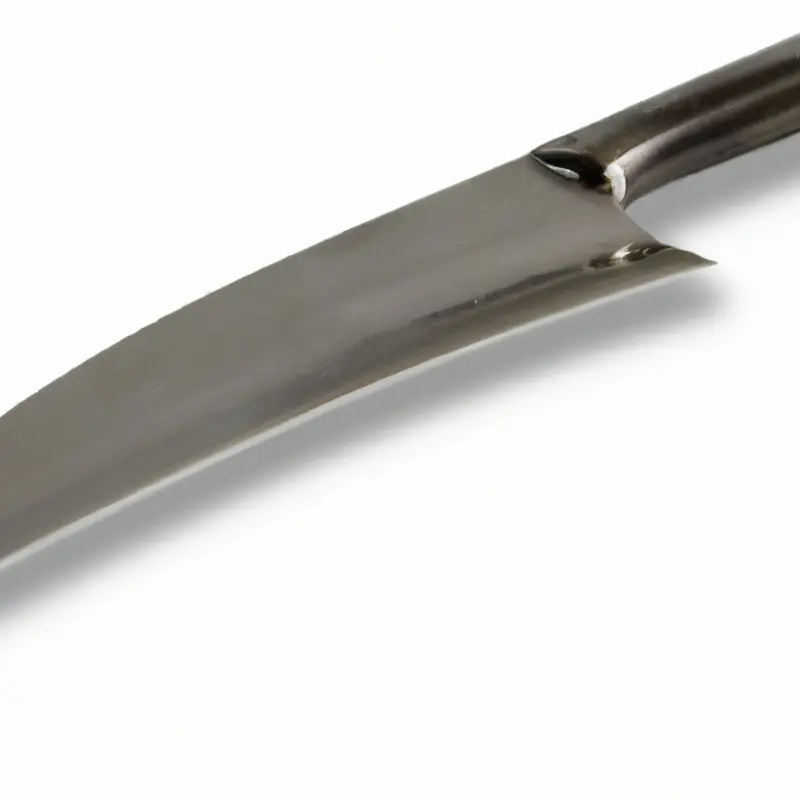 Stainless steel kitchen knives.